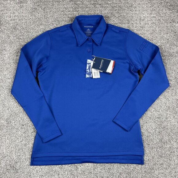 Propper Polo Shirt Womens XS Blue Performance Long Sleeve Tactical F5357 - Picture 1 of 6